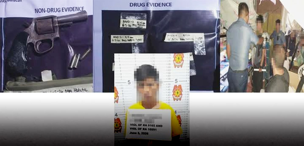 ‘Tulak’ ng iligal na droga sa ’Garay, arestado! Baril at shabu, nasamsam